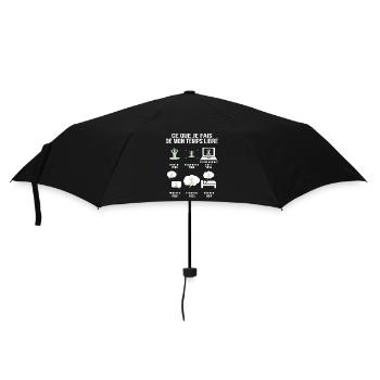 Ce que je fais de mon temps libre Humour Yoga - Parapluie standard - noir - Devant