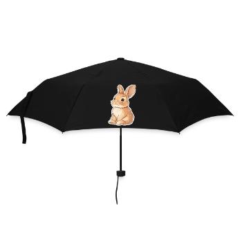 Hase - Regenschirm (klein) - Schwarz - Vorne