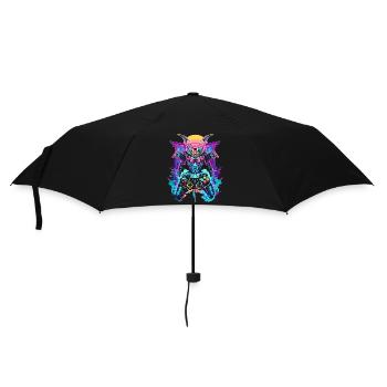 Manette de jeu Masque de samouraï Ronin Gambler Motif - Parapluie standard - noir - Devant