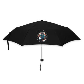 Équipe de football Gorilla - Parapluie standard - noir - Devant