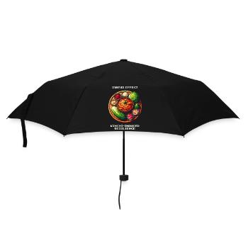 Status Effect: Kimchi Resistance | Korea Food - Umbrella (small) - black - Front