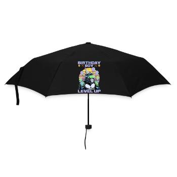 Birthday Gamer VR - Regenschirm (klein) - Schwarz - Vorne