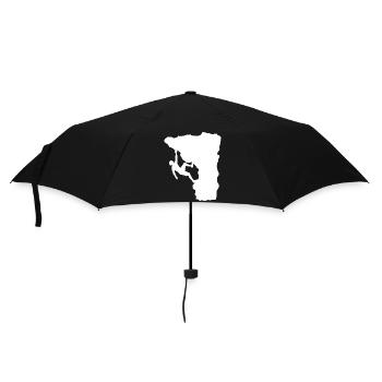 Climber on the ledge - Umbrella (small) - black - Front