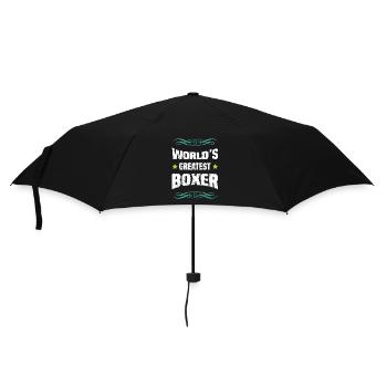 World's Greatest Boxer - Regenschirm (klein) - Schwarz - Vorne