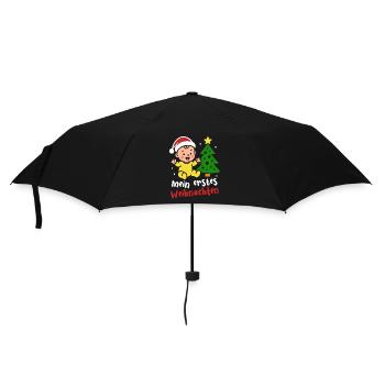 My First Christmas - Baby Parents Christmas Tree - Umbrella (small) - black - Front