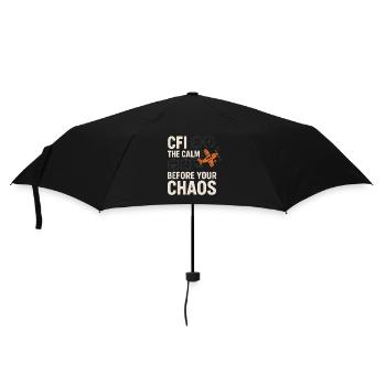 Flight Instructor Cfi Pilot Aviation Instructor - Umbrella (small) - black - Front