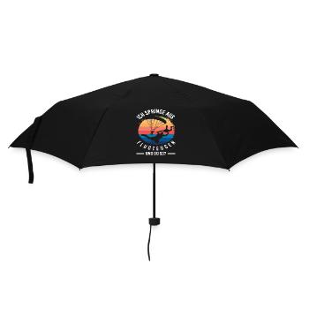Parachutiste sautant en avion - Parapluie standard - noir - Devant