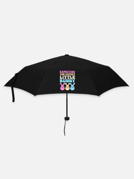 Gender Reveal Ostern Werdende Mutter - Regenschirm (klein) - Schwarz