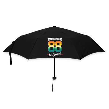 88 Geburtstag - Regenschirm (klein) - Schwarz - Vorne