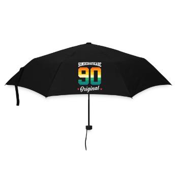 90 Geburtstag - Regenschirm (klein) - Schwarz - Vorne