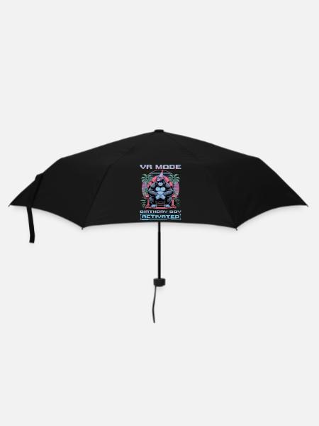 Birthday Gamer VR - Regenschirm (klein) - Schwarz