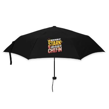 Mein Mann ist stark – aber ich bin die Chefin - Umbrella (small) - black - Front