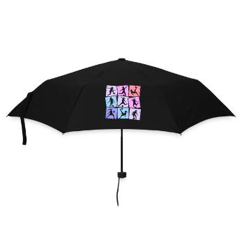 Soccer Girl Soccer Girl Kids Women - Umbrella (small) - black - Front
