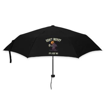 Don’t Worry – It’s Just Me  Funny Halloween Design - Regenschirm (klein) - Schwarz - Vorne