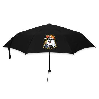 Retro Gamer Halloween Fantôme - Parapluie standard - noir - Devant
