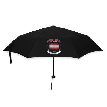 Austria Land of the Mountains – Austria Flag - Umbrella (small) - black - Front