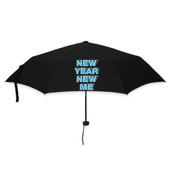 Neujahr Neues Ich - Regenschirm (klein) - Schwarz - Vorne