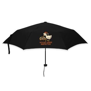Oie Noël Drôle Père Noël Cookie Officiel - Parapluie standard - noir - Devant