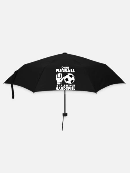 Without football, everything is just handball - Umbrella (small) - black