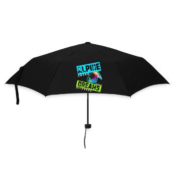 Alpine Dreams | Ski Winter Design - Umbrella (small) - black - Front