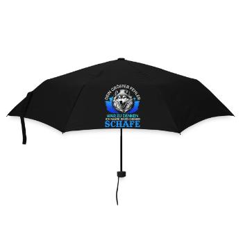 Wolf Spirit YOUR BIGGEST MISTAKE Fun - Umbrella (small) - black - Front