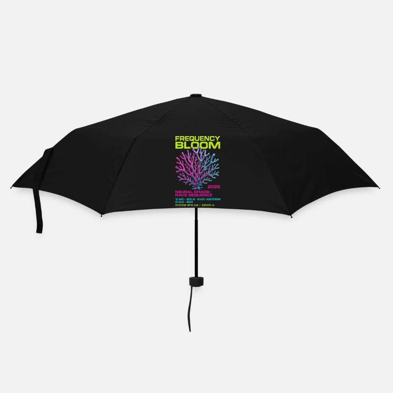 Frequency Bloom - Umbrella (small) - black