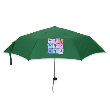 Kickboxing Kickboxer Muay Thai Women's Girls - Umbrella (small) - bottlegreen - Front