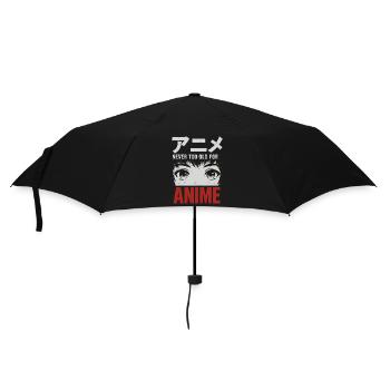 Never Too Old For Anime Japan Streetwear Design - Umbrella (small) - black - Front