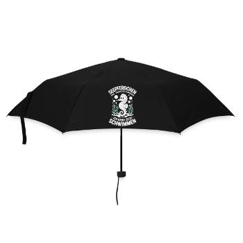 Seepferdchen 2026 Ich Kann Jetzt Schwimmen - Regenschirm (klein) - Schwarz - Vorne