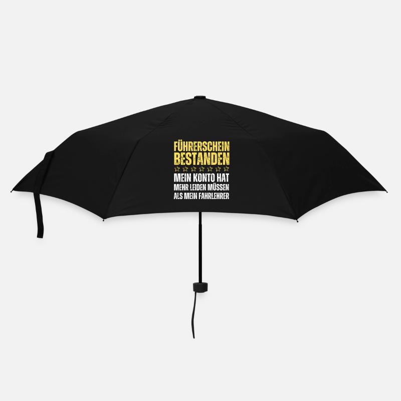 Permis de conduire réussi - Parapluie standard - noir