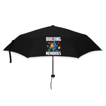Building Memories Brick Builder Block Building - Regenschirm (klein) - Schwarz - Vorne