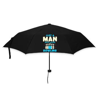 Man Who Loves Bowling Pins - Umbrella (small) - black - Front