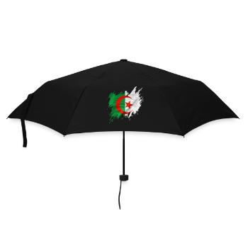 Drapeau de l’Algérie, style déchiré - Parapluie standard - noir - Devant