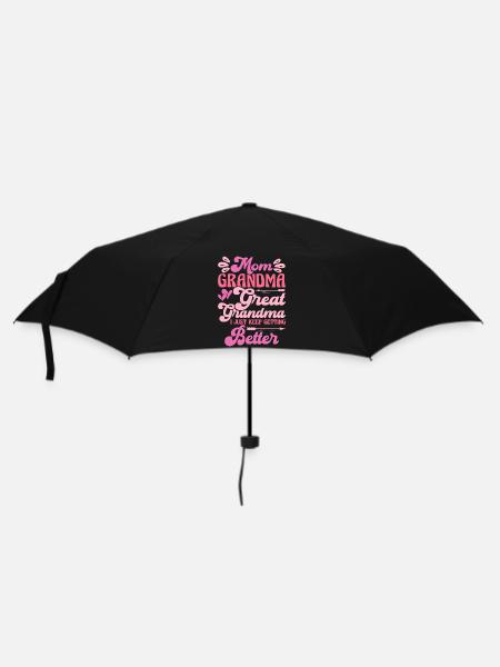 Oma Mama Geschenk Weihnachtsgeschenke Großmutter - Regenschirm (klein) - Schwarz