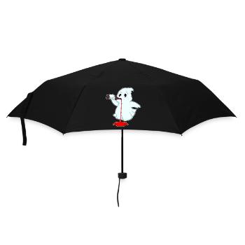 Geist Flasche Rotwein - Regenschirm (klein) - Schwarz - Vorne