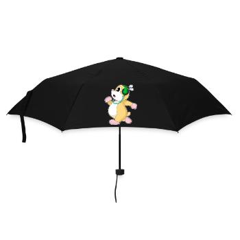 Hamster Jogger Jogging Sports - Umbrella (small) - black - Front