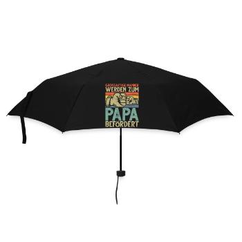 Großartige Männer Werden Zum Papa Befördert - Regenschirm (klein) - Schwarz - Vorne