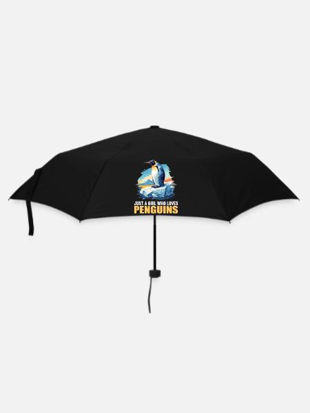 Pinguine Pinguin - Regenschirm (klein) - Schwarz