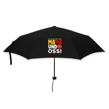 Mama Ossi Spruch Rocke Les deux RDA Stolz - Parapluie standard - noir - Devant