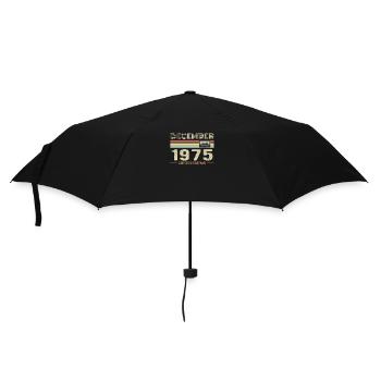 Décembre 1975 anniversaire Décembre 1975 Décembre - Parapluie standard - noir - Devant