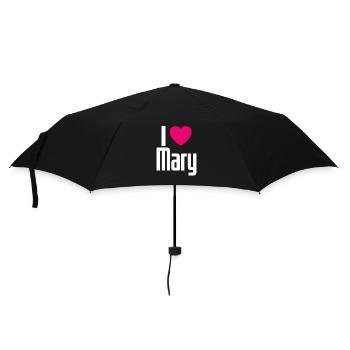J’aime Marie Coeur Rose J’aime Marie - Parapluie standard - noir - Devant