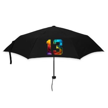 NO. 13 NUMBER 13 COLLEGE 13TH BIRTHDAY - Umbrella (small) - black - Front