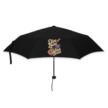 Dive Bars & Guitar Scars Punk Rock Music - Umbrella (small) - black - Front