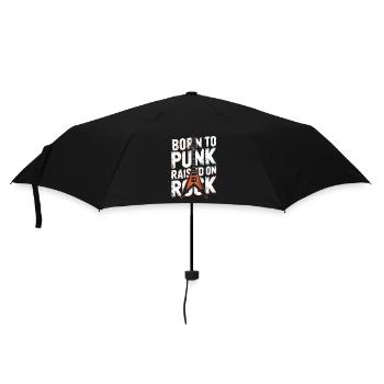 Né pour le punk élevé dans le rock Musique punk rock - Parapluie standard - noir - Devant