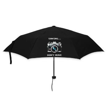 Sauvegarder, ne pas bouger | Exposition longue - Parapluie standard - noir - Devant