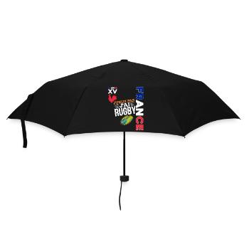 I Can't I Have Rugby Passion Rugby Player - Umbrella (small) - black - Front