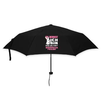 Böser Fehler Kleine Hase - Regenschirm (klein) - Schwarz - Vorne