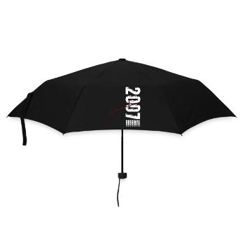 21. Geburtstag Original November Jahrgang 2007 - Regenschirm (klein) - Schwarz - Vorne