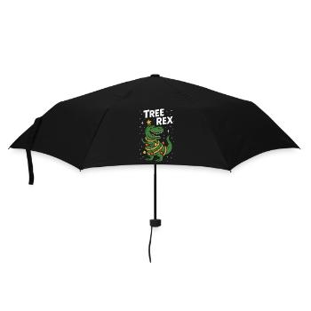 Baum Rex Lustige Weihnachten Dinosaurier Humor - Regenschirm (klein) - Schwarz - Vorne