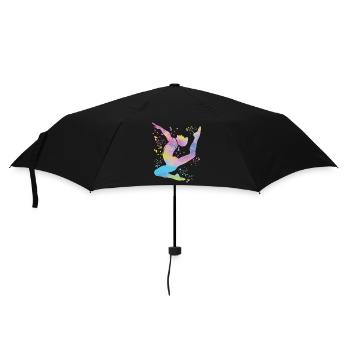 Gymnastics Floor Artistic Gymnastics - Umbrella (small) - black - Front
